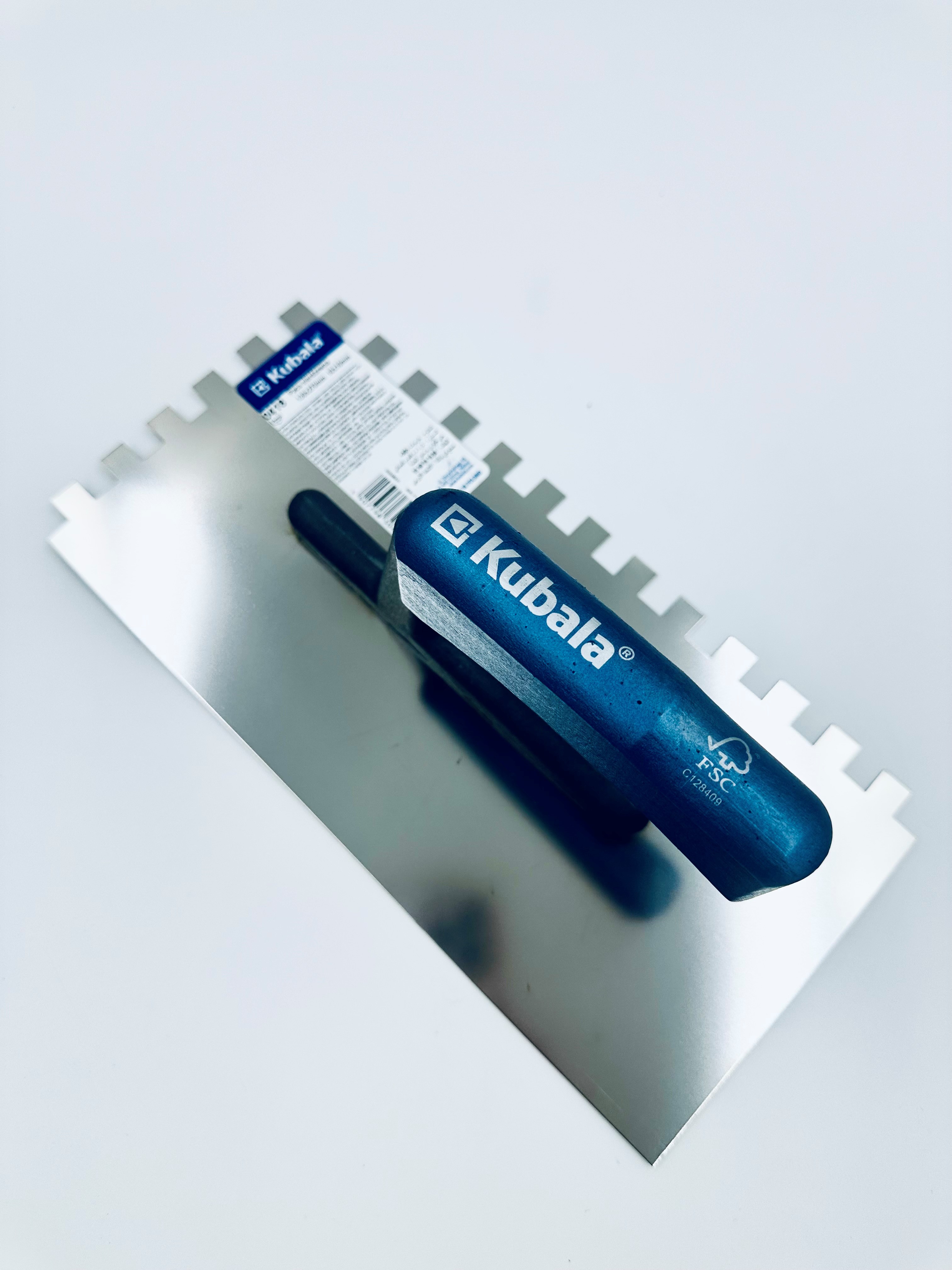 Glättkelle Edelstahl gezahnt Kubala
