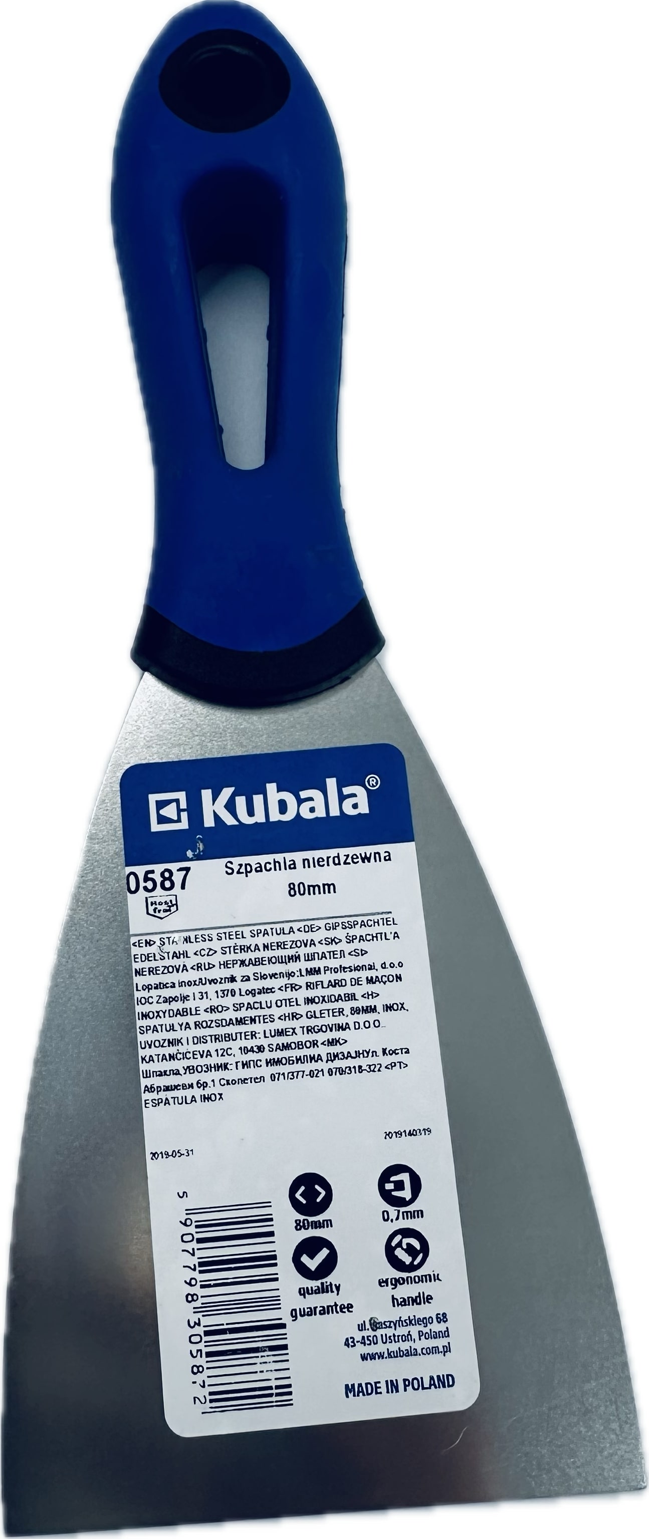 Malerspachtel Edelstahl Kubala