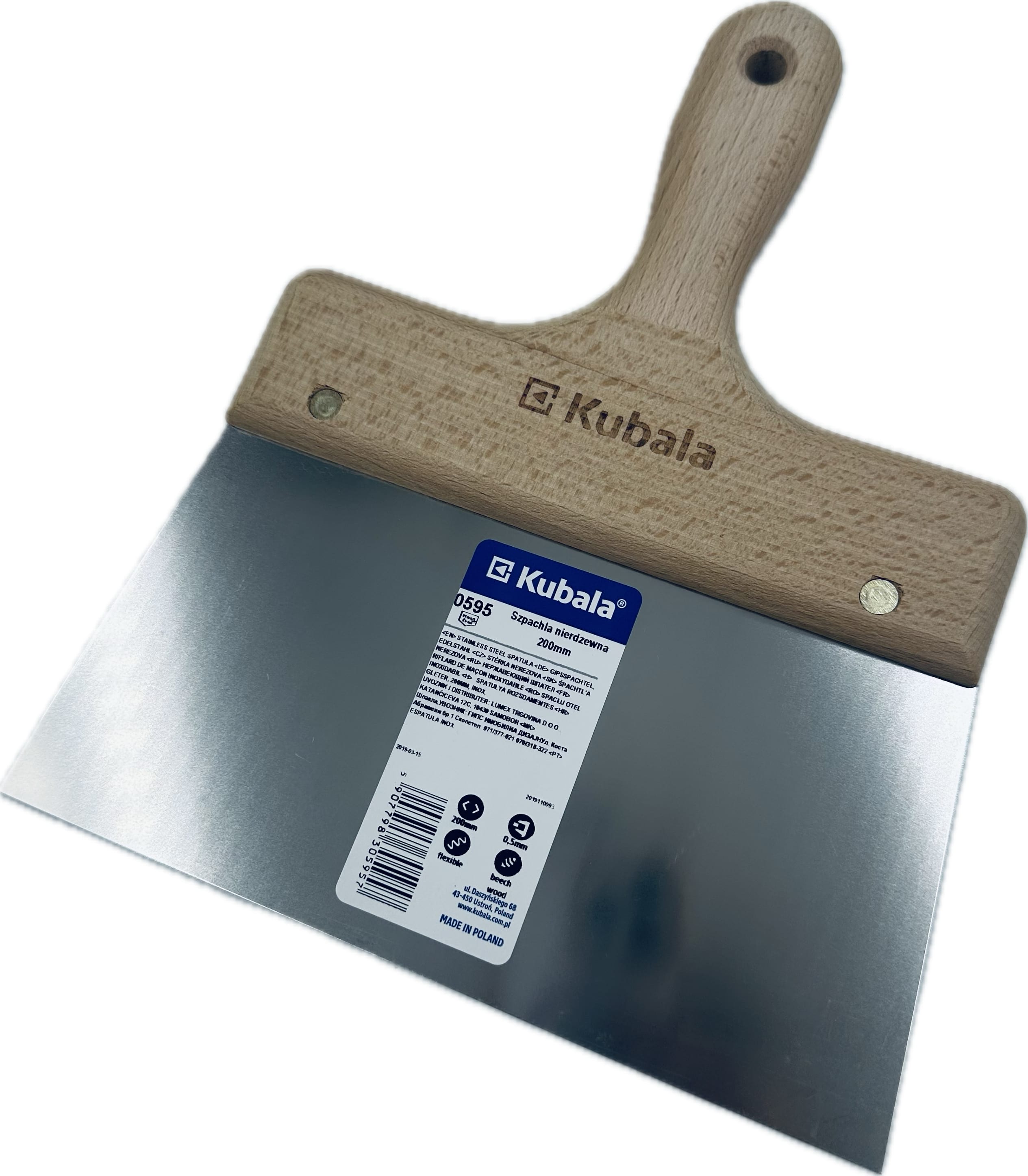 Breitspachtel Edelstahl Kubala