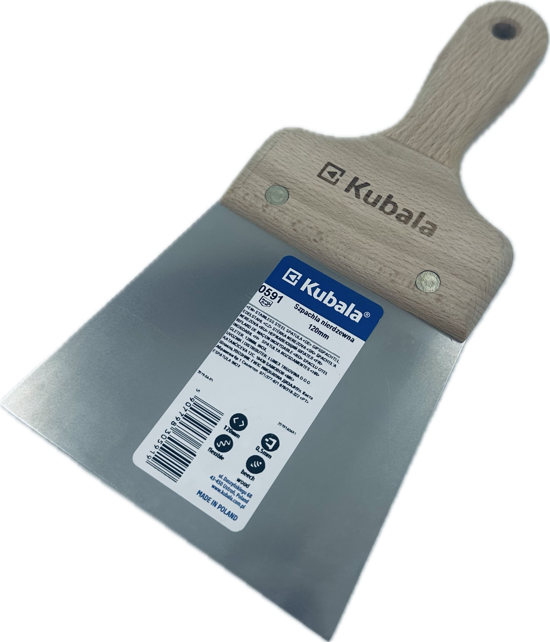 Breitspachtel Edelstahl Kubala