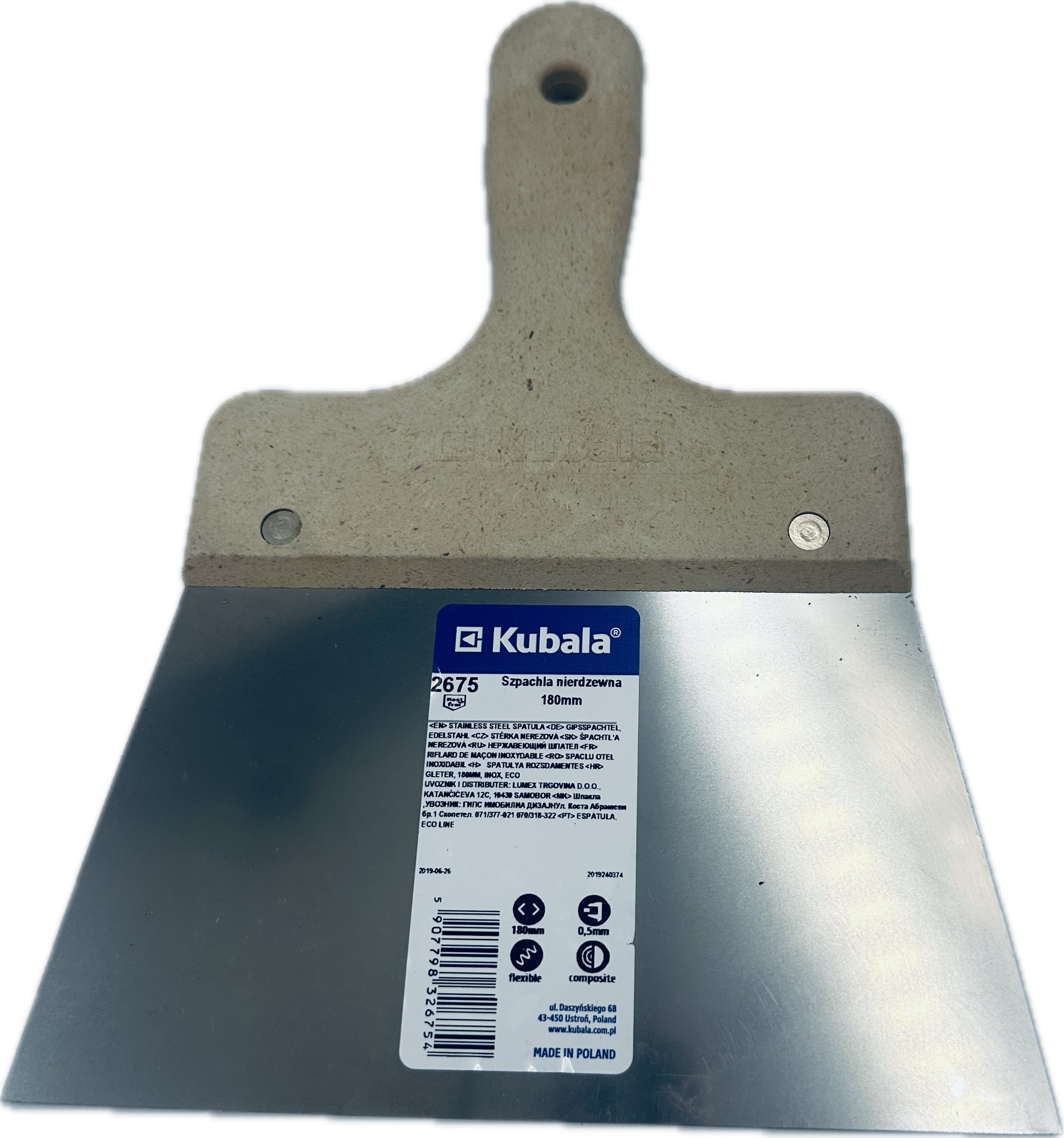 ECO Breitspachtel Edelstahl Kubala