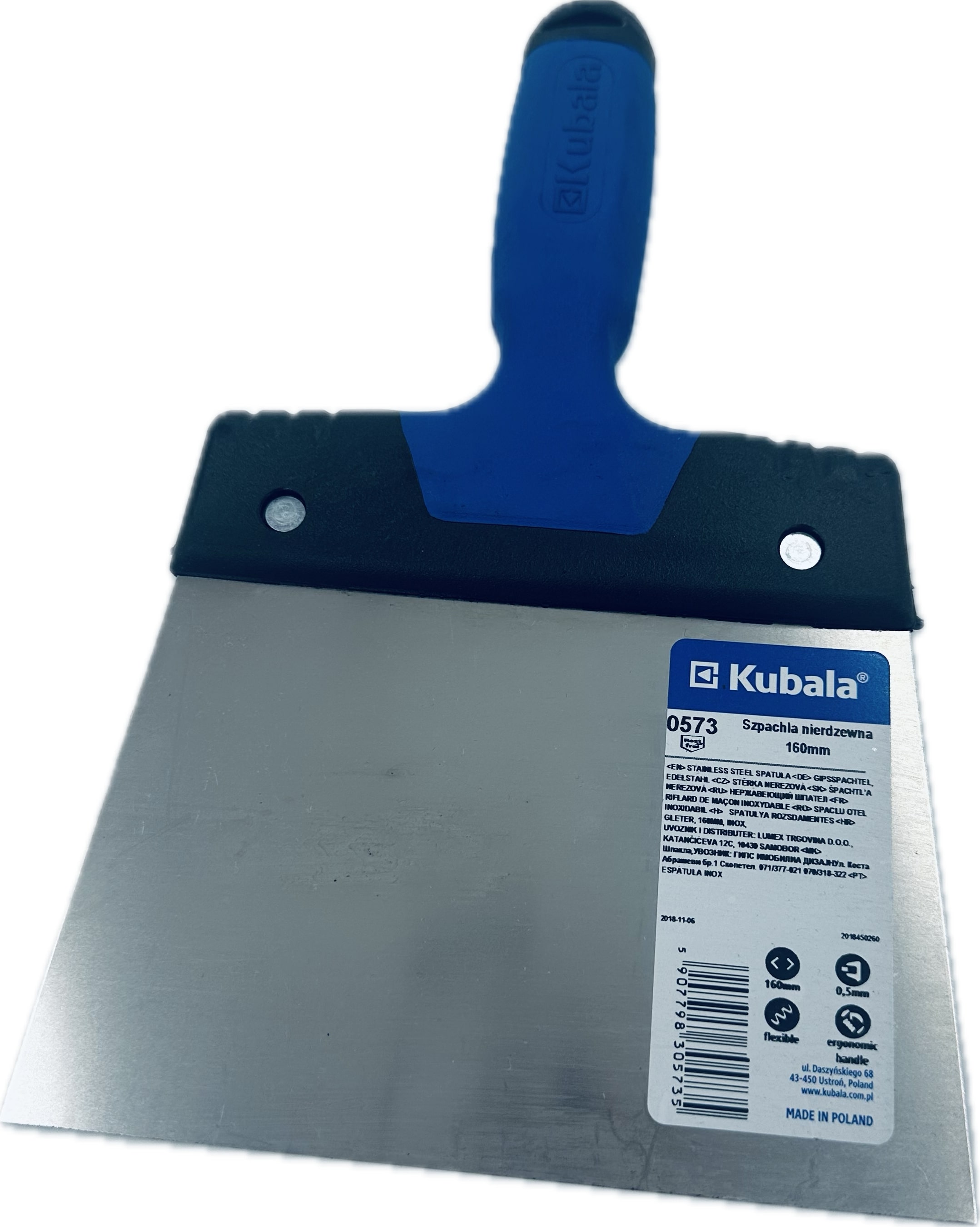 Gipserspachtel Edelstahl Kubala