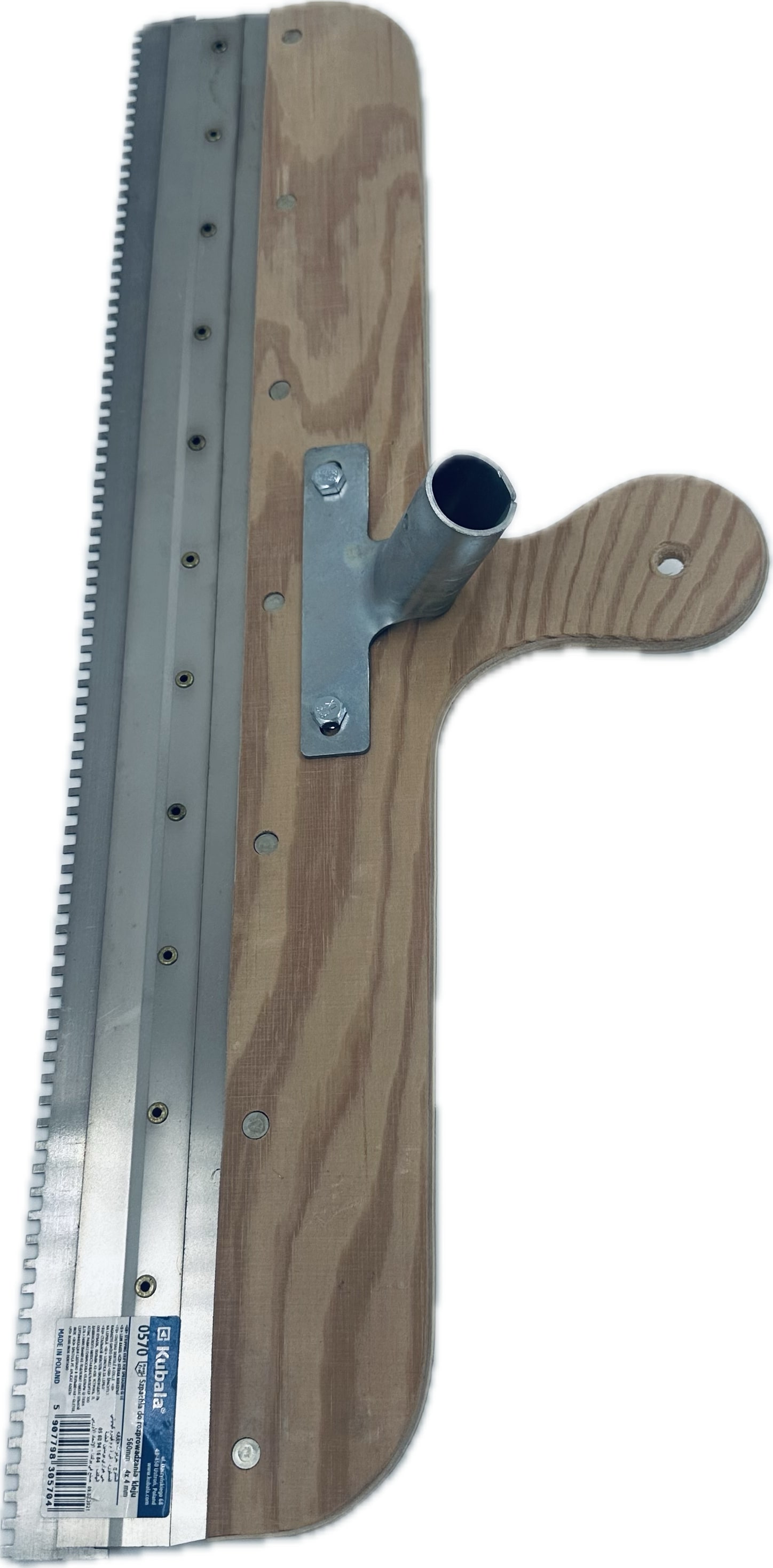 Boden-Flächenrakel mit Stielaufnahme u. Zahnleiste Kubala Boden-Flächenrakel mit Stielaufnahme u. Zahnleiste Kubala