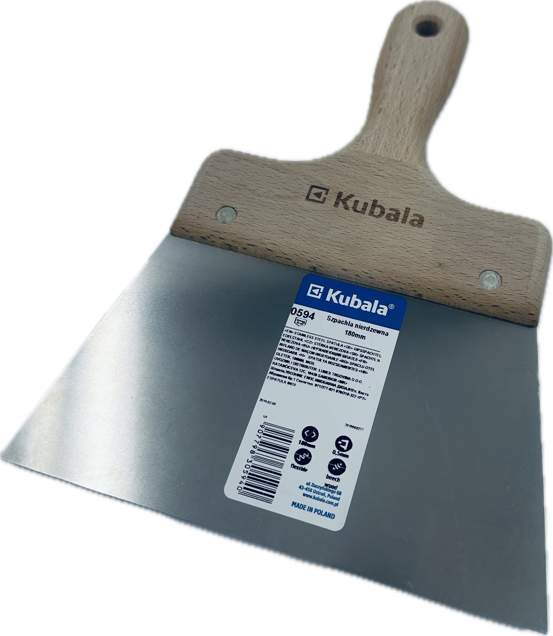 Breitspachtel Edelstahl Kubala